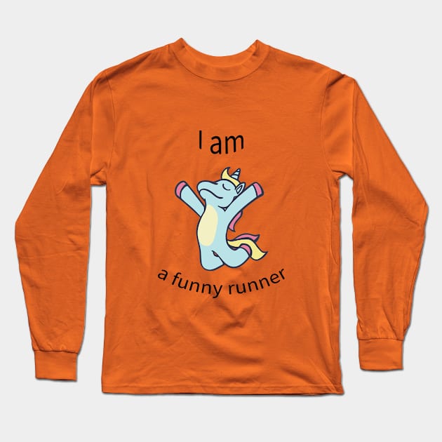 I am a funny runner Long Sleeve T-Shirt by OnBoutique
